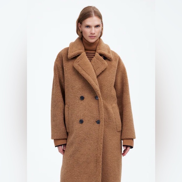 Madewell Teddy Long Coat - Picture 8 of 10